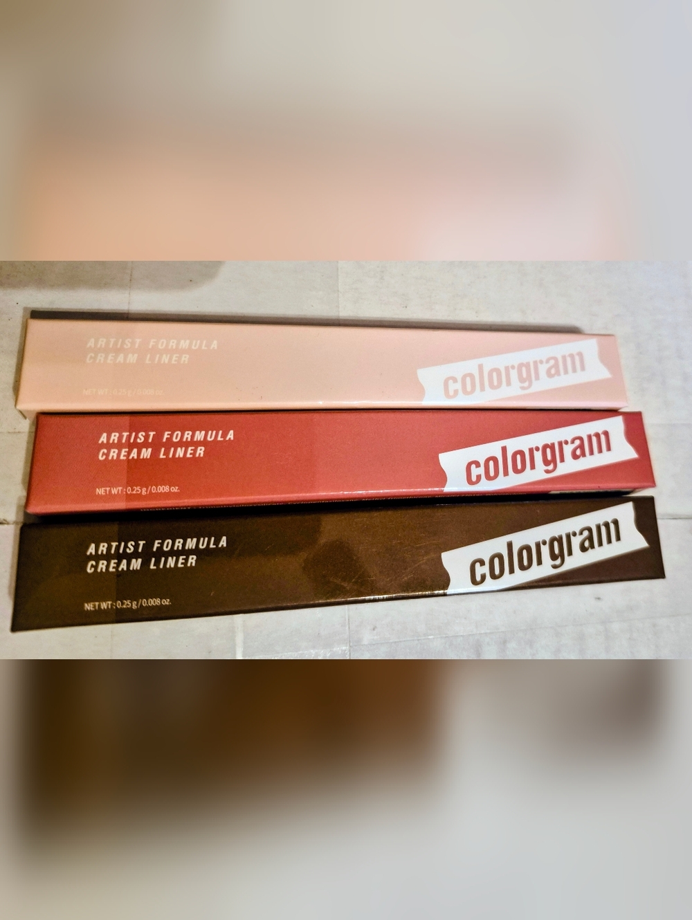 Colorgram Slim Eyeshadow Palette Trio - Pink Candy, Coral Brown, Creamy Brown